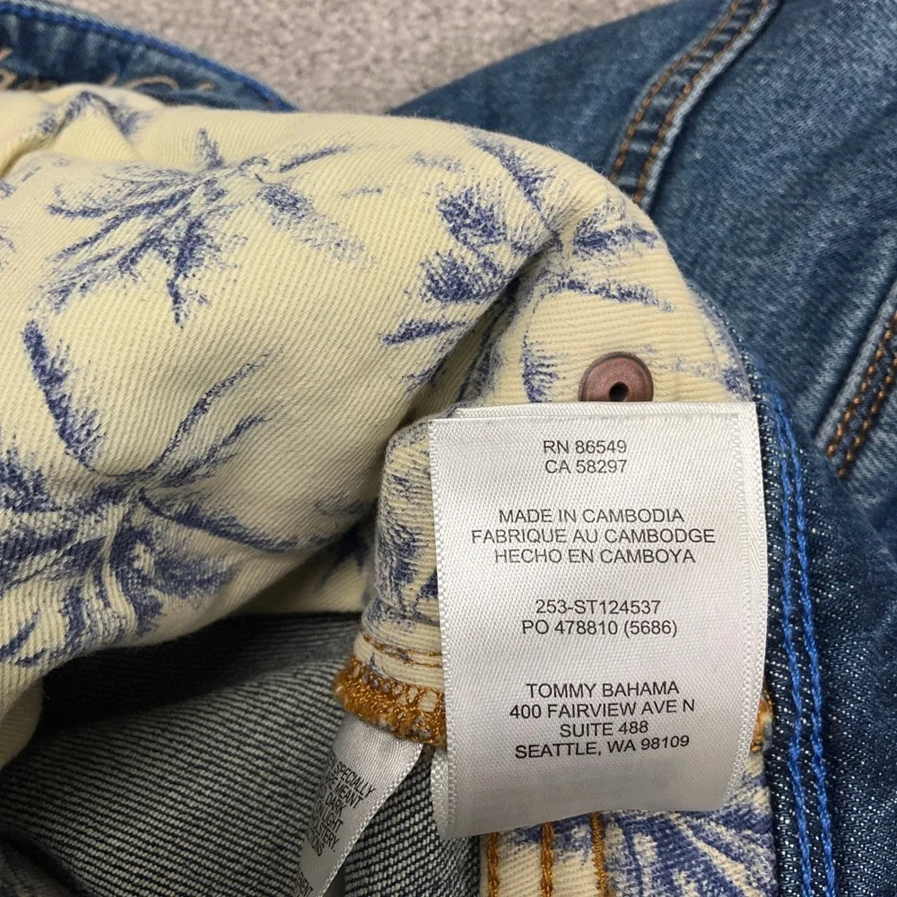 Tommy Bahama Jeans Mens 46W 32L Blue Straight Leg‎ ST124537